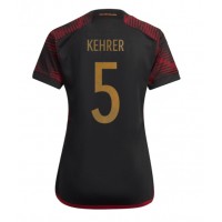 Camiseta Alemania Thilo Kehrer #5 Segunda Equipación Replica Mundial 2022 para mujer mangas cortas